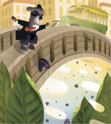 Magritte
chases his hat.